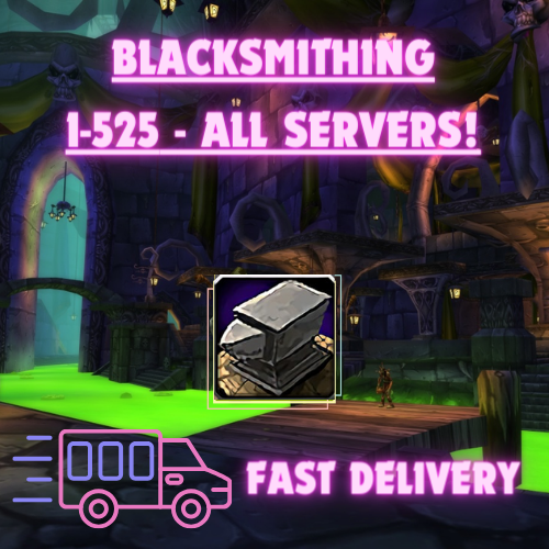 WOW Mist of Pandaria Classic/ Blacksmithing 1-525 EU Leveling Kit/DIY Package/ More details at descriptions